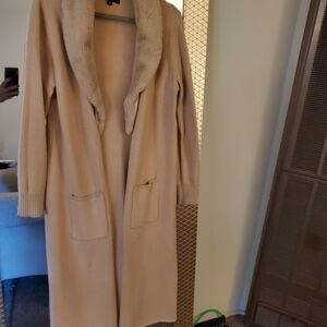 Women's Tan Long Coat